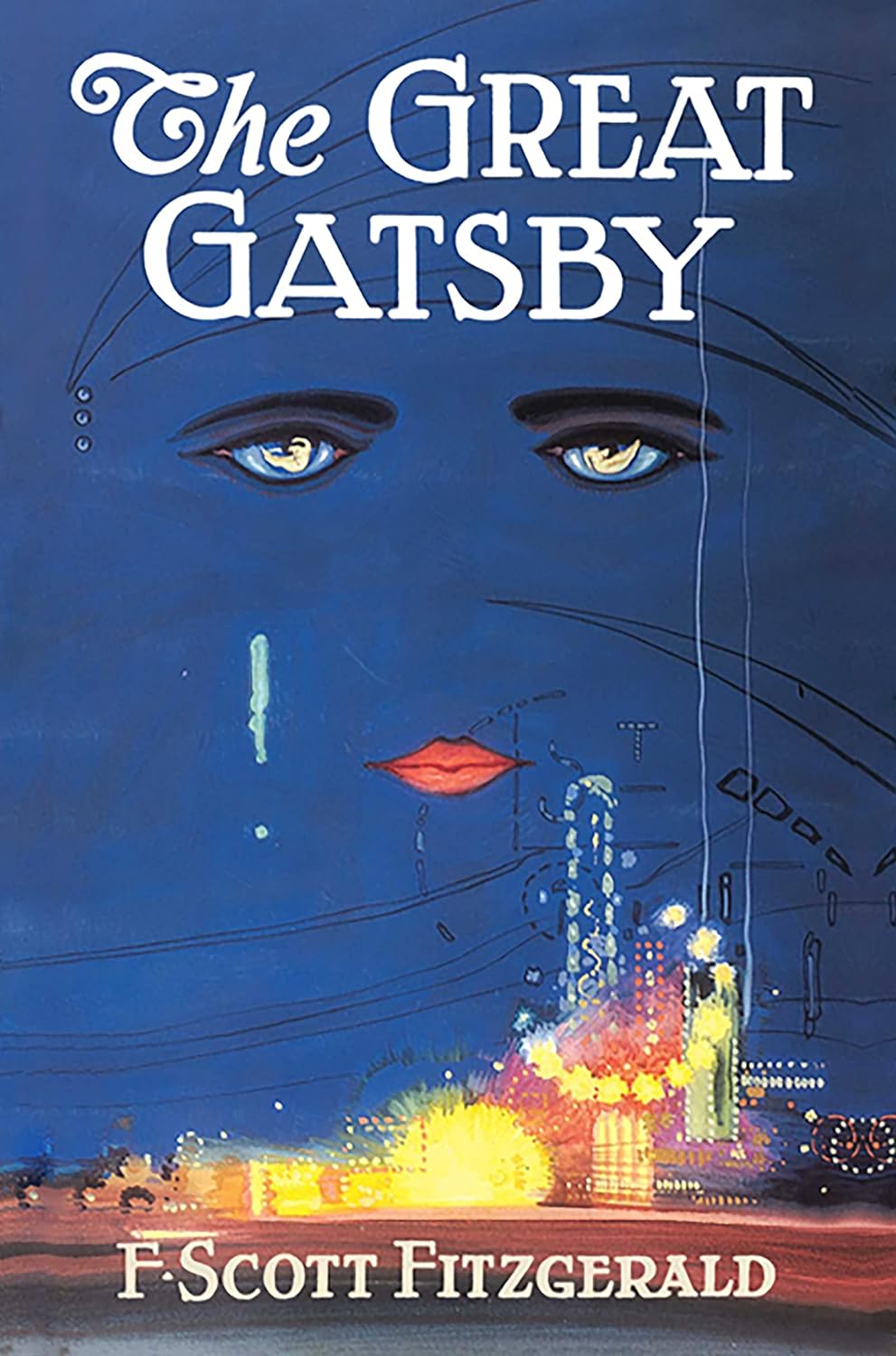 The original 1925 cover of F. Scott Fitzgerald’s classic novel, The Great Gatsby 