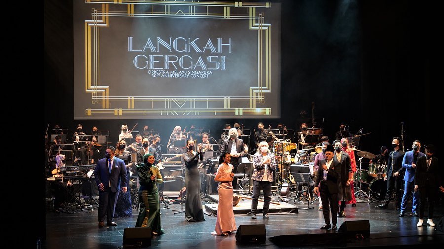   Wide shot of Orkestra Melayu Singapura