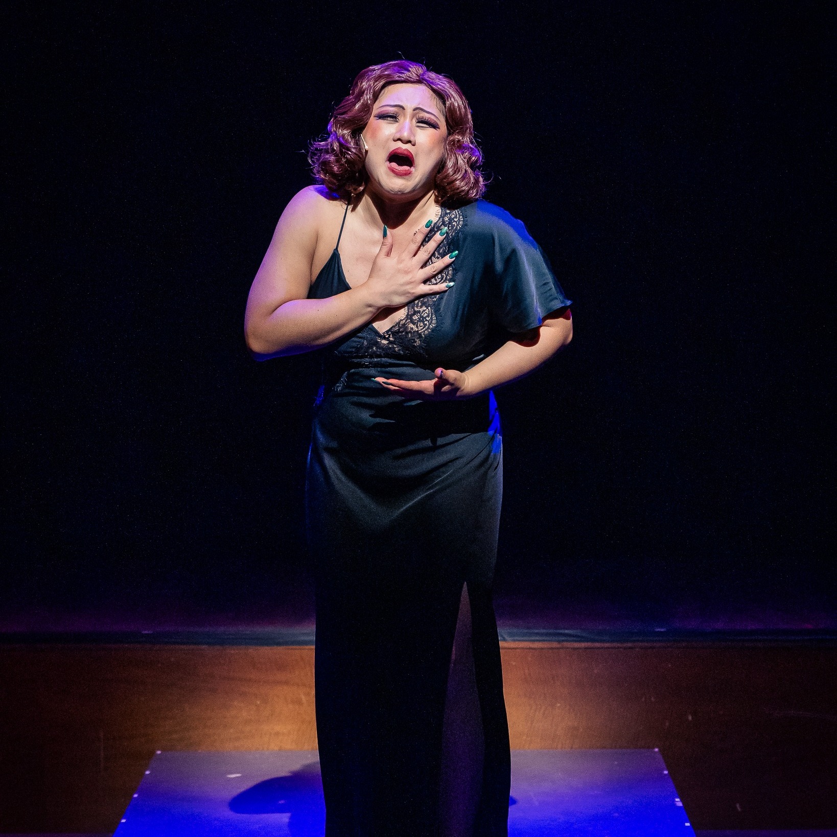 Mid shot of Kimberly Chan in Cabaret