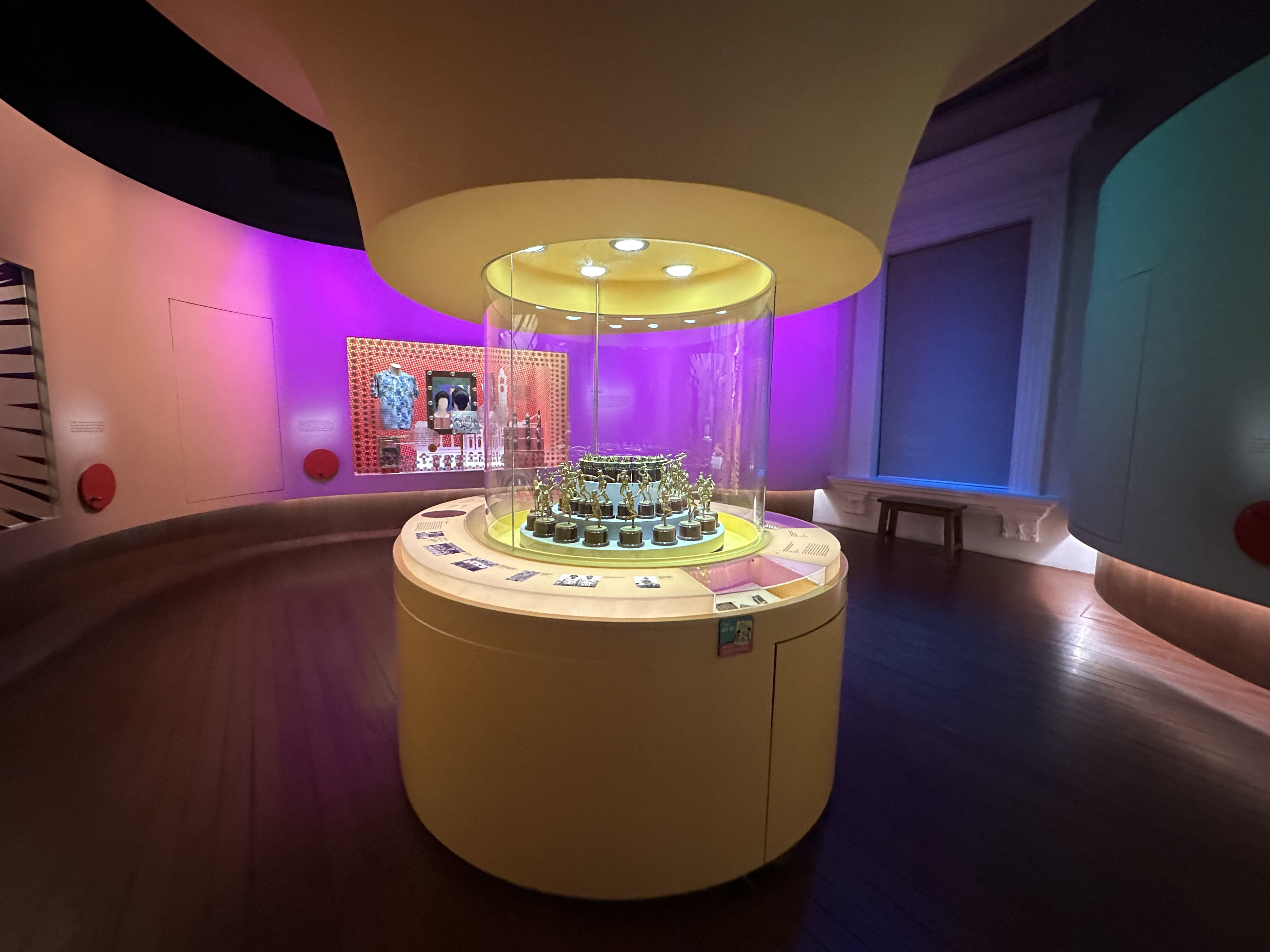  Wide shot of an installation within the exhibition