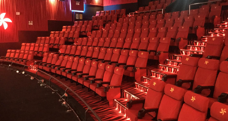 Wide shot of cinema seats in Carnival Cinemas