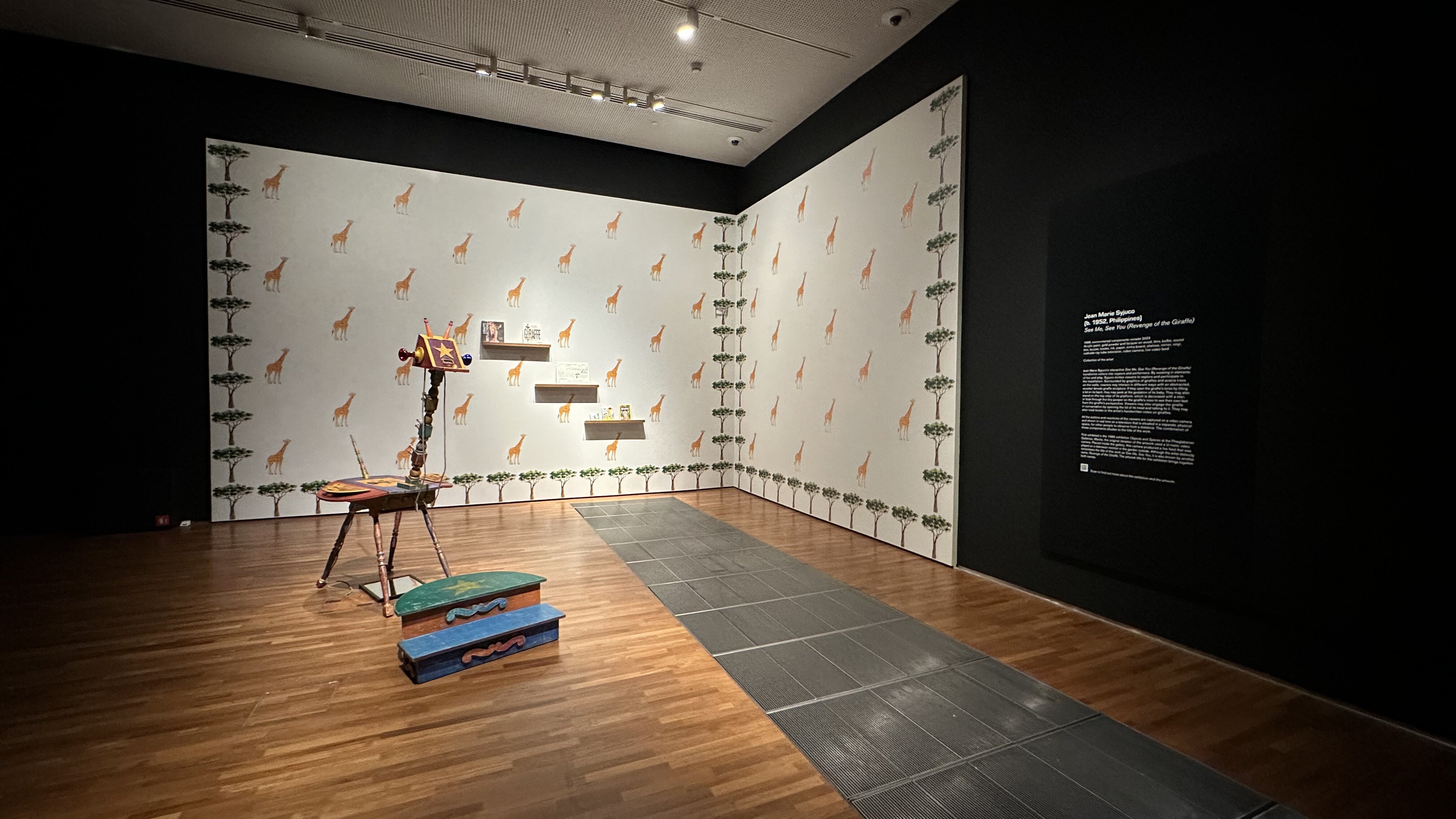Wide shot of an installation at See Me, See You