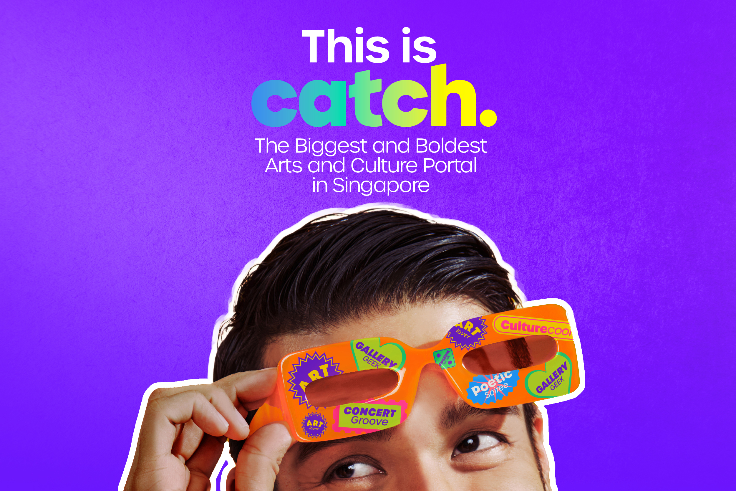 Visual depicting Catch’s logo and slogan