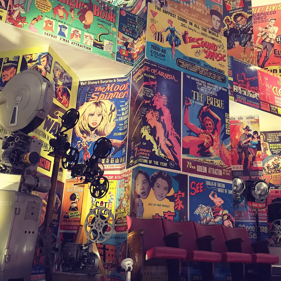 Close up of film memorabilia