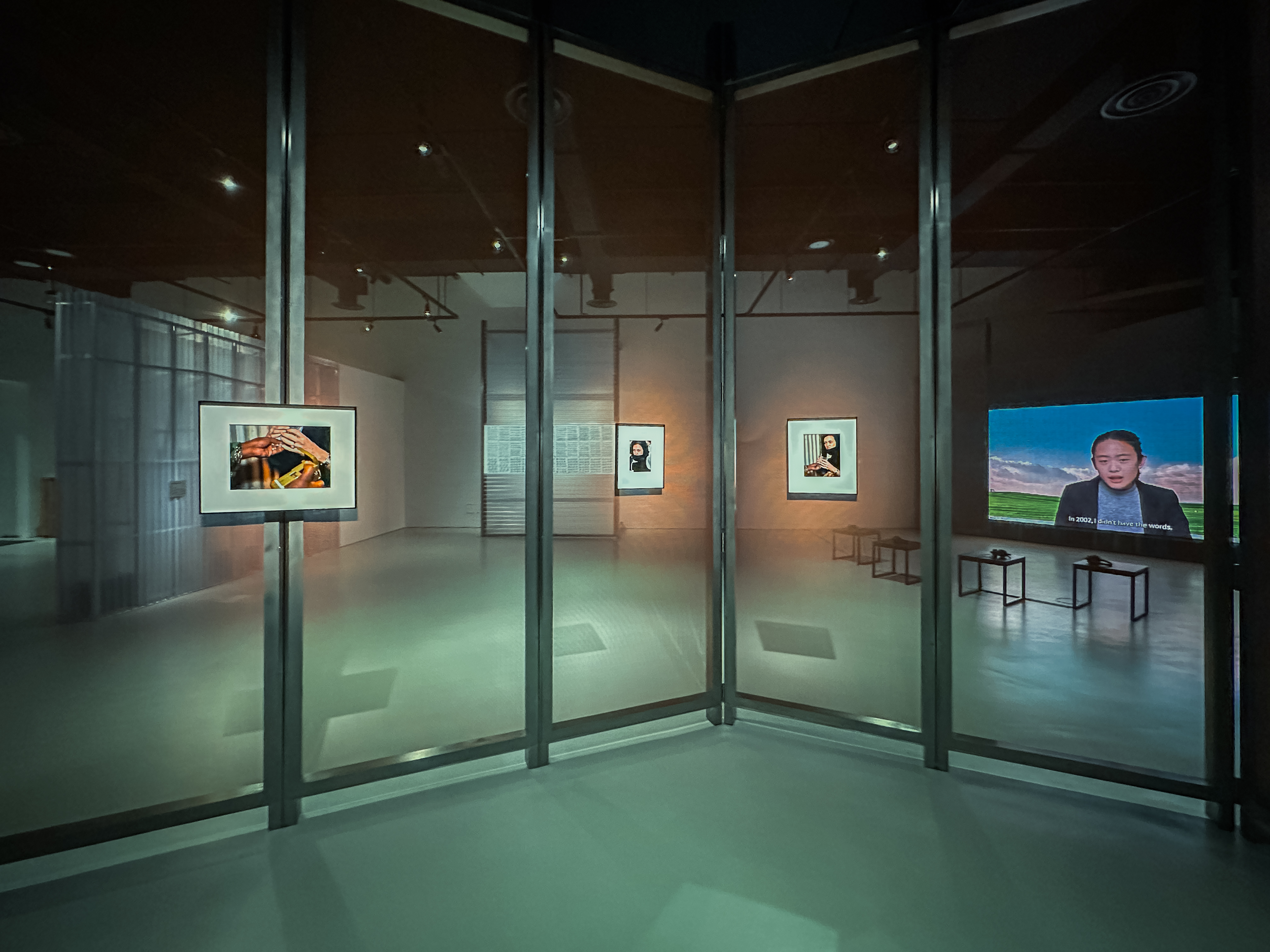  Wide shot of exhibition place at Proof of Personhood at the Singapore Art Museum