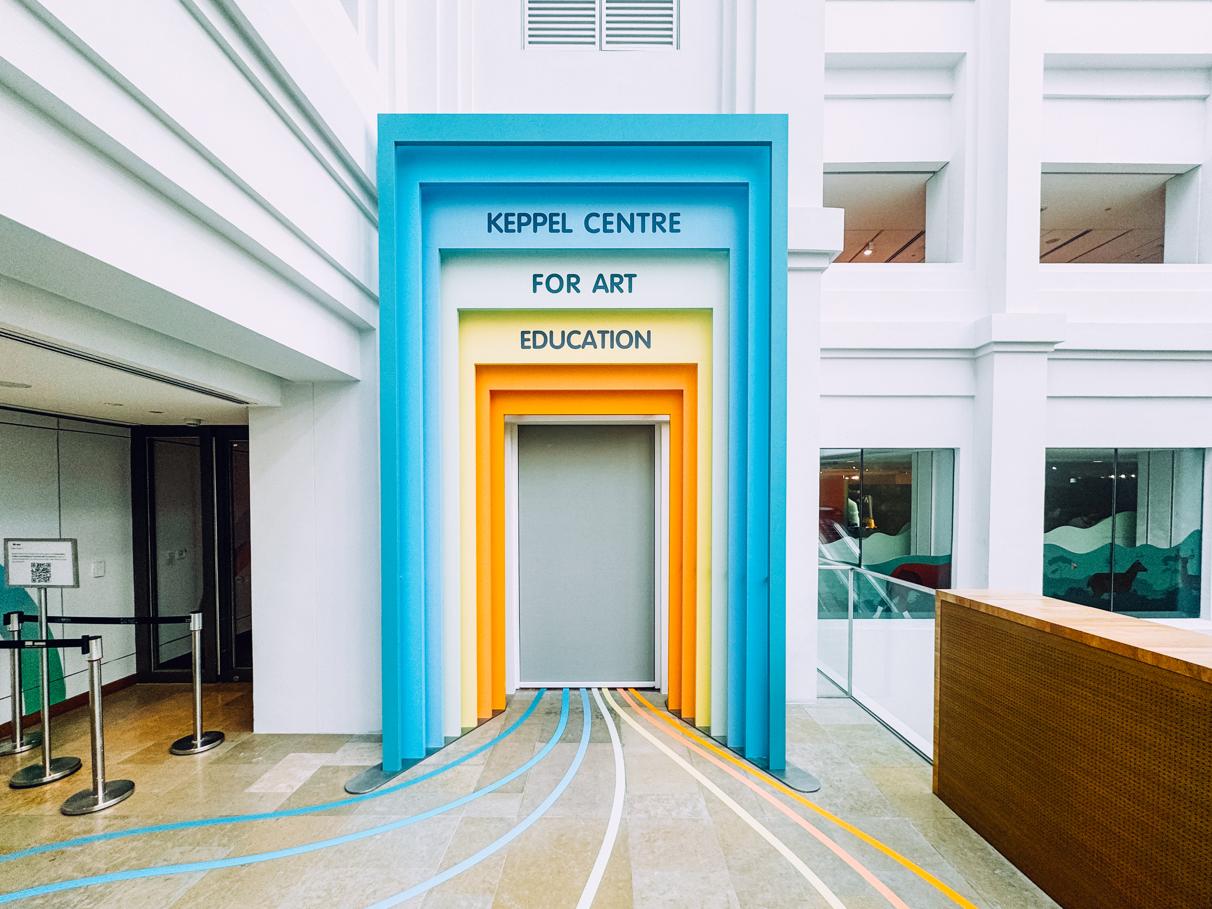 Wide shot of the gateway into the Keppel Centre for Art Education