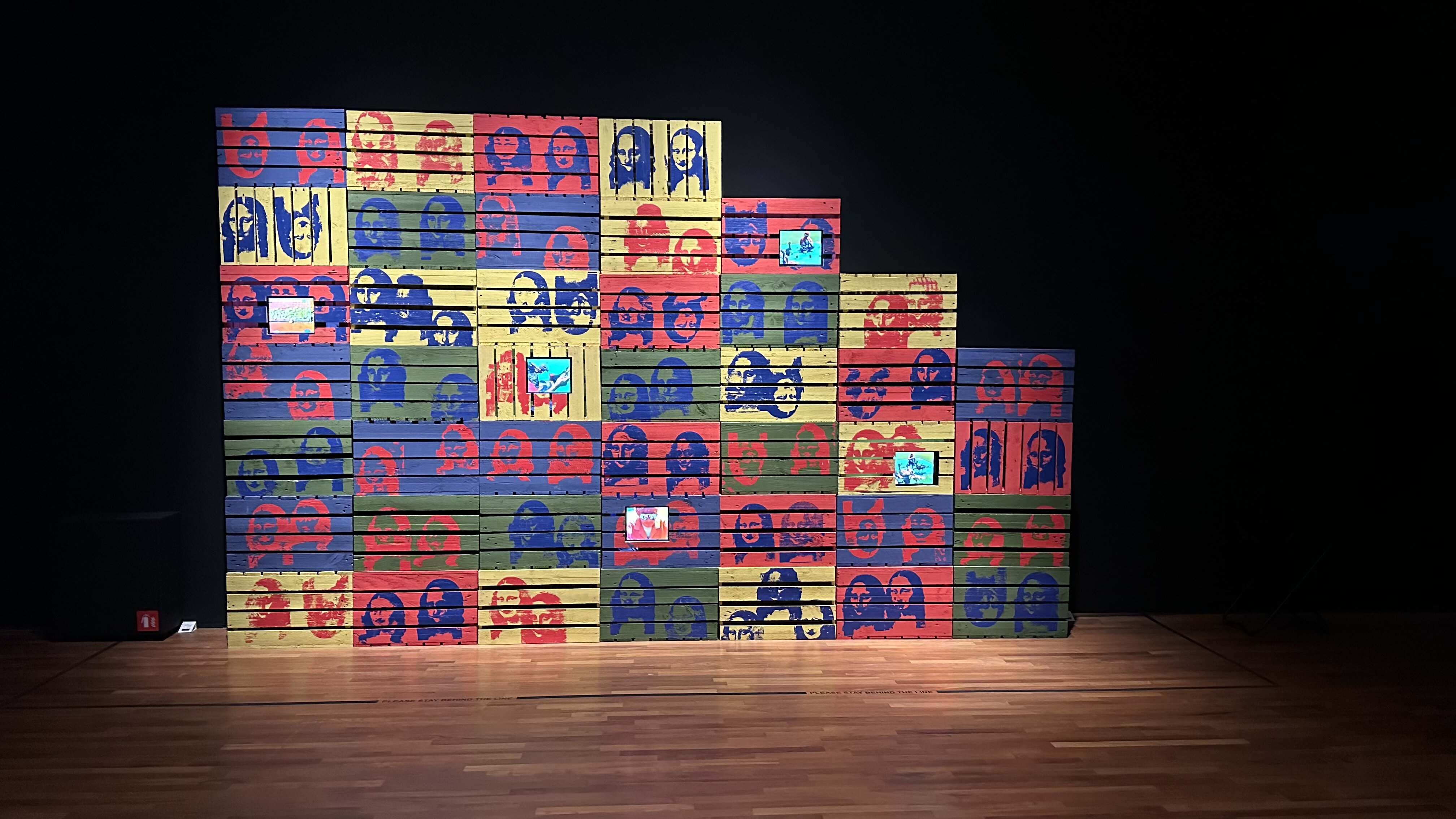 Wide shot of an installation in See Me, See You