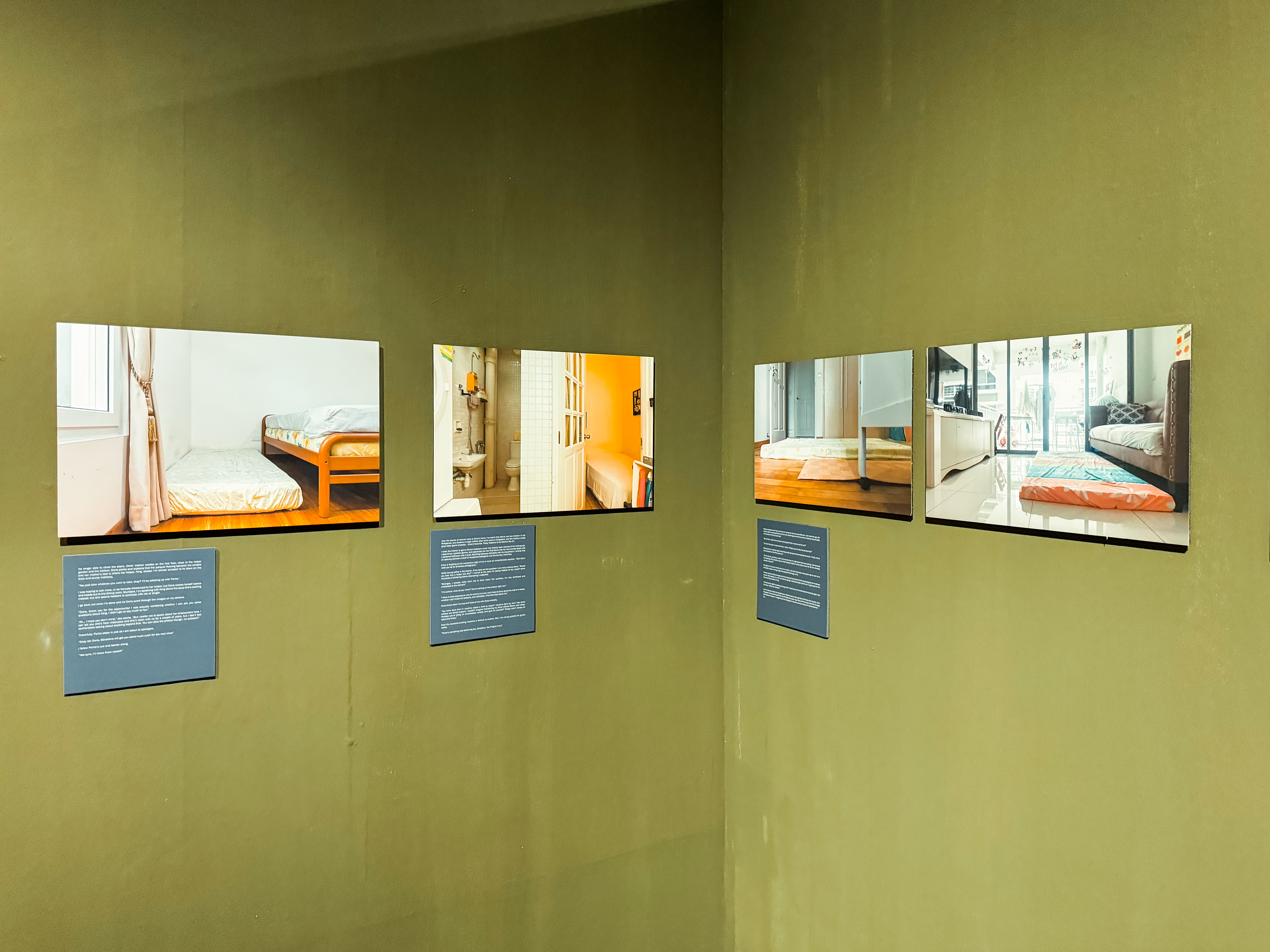 Wide shot of Live-in (Mattress provided) Exhibition